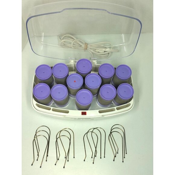 Conair More Big Curls Hot Curlers Jumbo Rollers with Clips Tested Model CHV12N - Picture 4 of 16